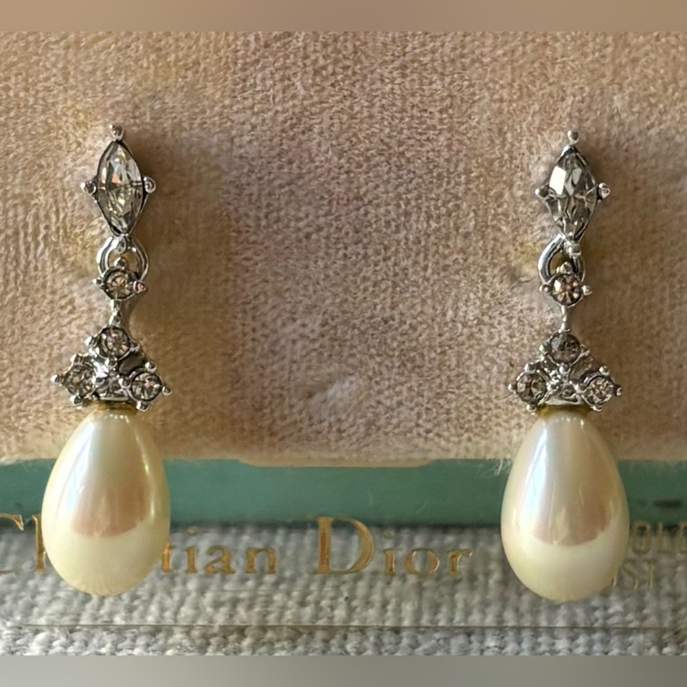 Vintage Christian Dior Earrings - 14k Gold Posts